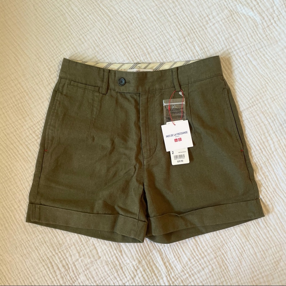 Uniqlo x Ines de la Fressange cotton-linen shorts